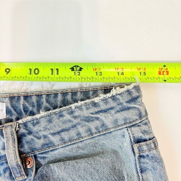 Zara Women's Ripped Distressed Light Wash Denim Jeans Size 8 - Picture 7 of 11